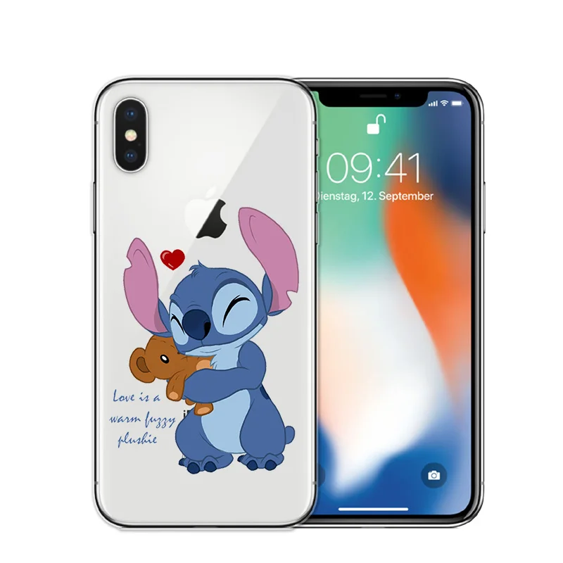 Чехол для телефона с рисунком стежка, чехол для iPhone 6 s 6 S 7 8 Plus X, Мягкий силиконовый чехол из ТПУ для iPhone XS MAX XR 5S SE, задняя крышка