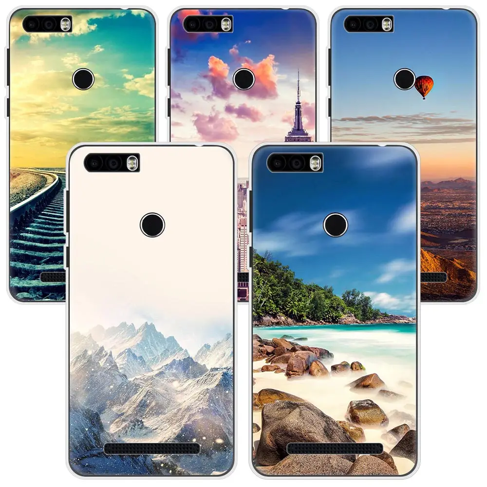 Nature Clear Landscape Phone Case for Leagoo M8 Pro T5 M5 plus edge Kiicaa power shark1 Mountain City soft Silicone Back cover |