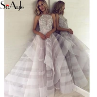 soayle 2019 ball gown wedding dresses open back ruffles designer bridal gowns beading gorgeous