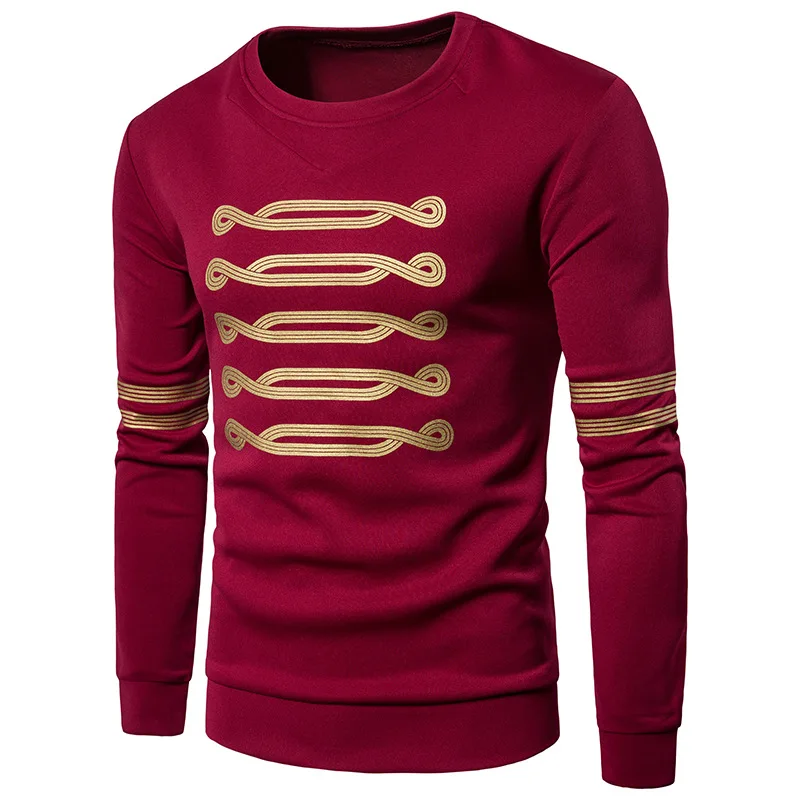 Мужские Royal печатных эластичный низ повседневные толстовки Sweatershirts | 2018