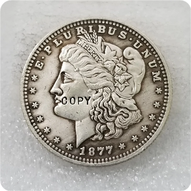 Копия копии 1877 50C цвет Моргана фотография Фотокопия бесплатная