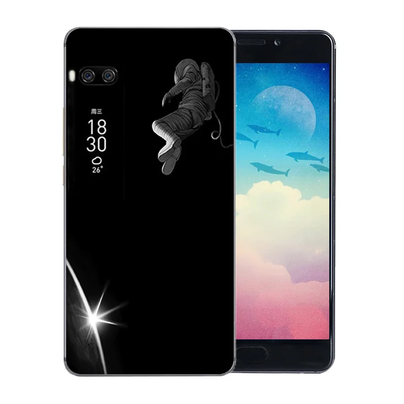 5 7-дюймовый силиконовый чехол для телефона Meizu Pro 7 Plus из ТПУ с рисунком