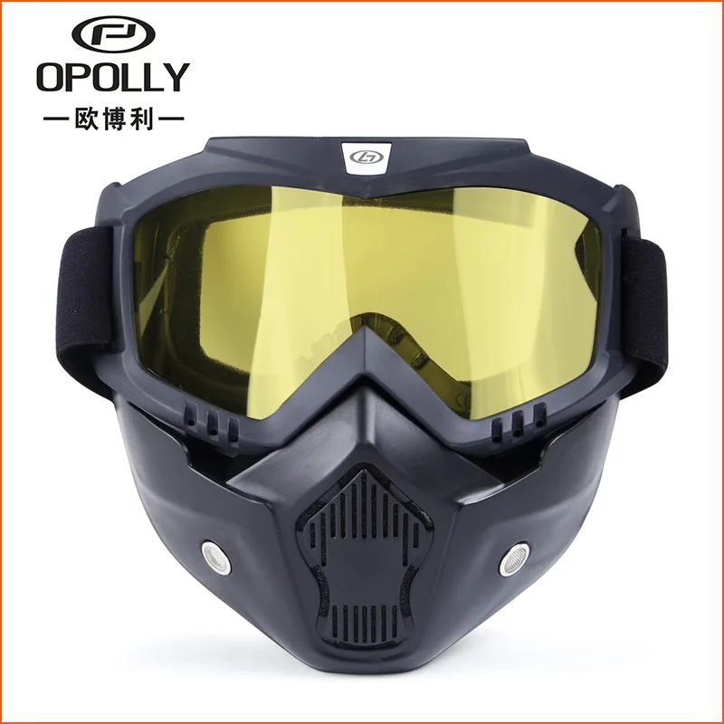 Black outdoor UV protection sand retro Harley mask goggles motorcycle helmet riding off-road | Спорт и развлечения