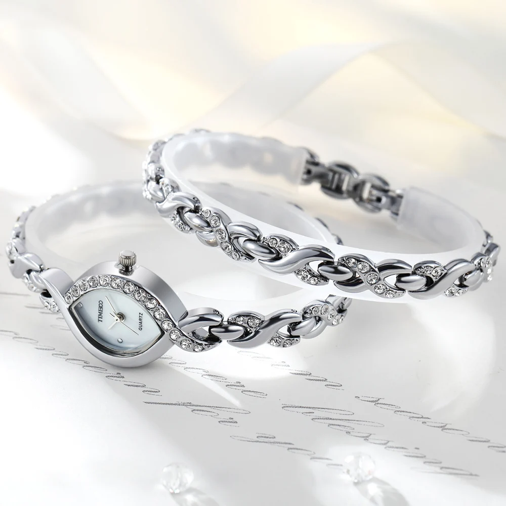 2016 Новый TIME100 Женские Кварцевые Часы Ювелирные Изделия Застежка Циферблат Сплава