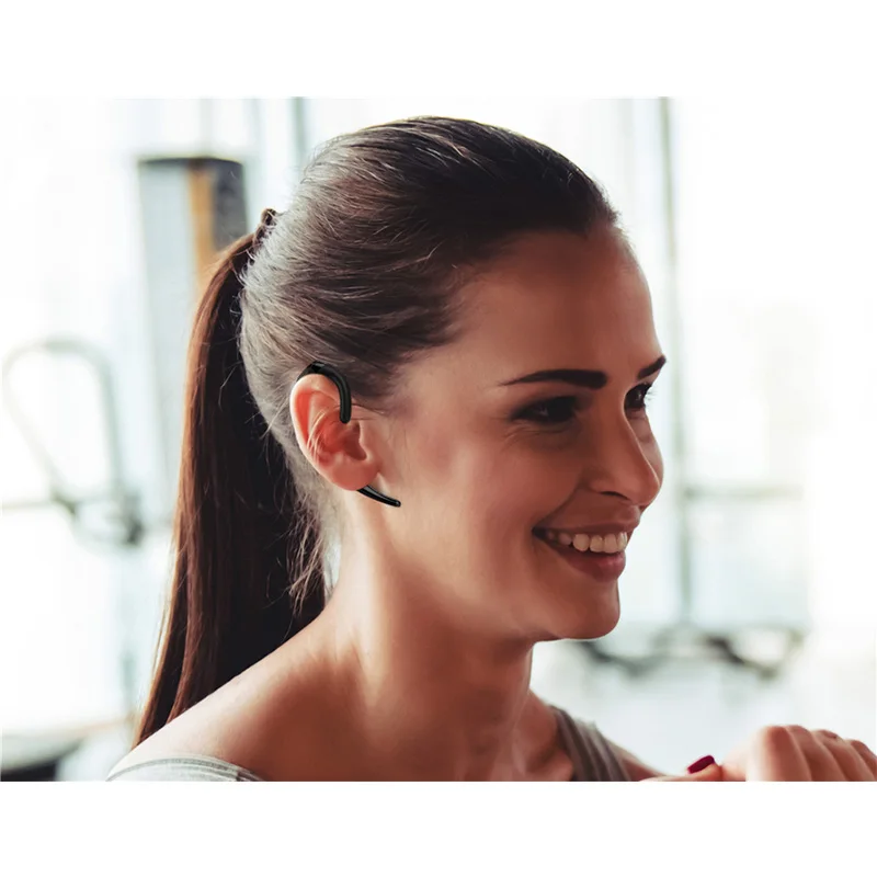 AMTERBEST Q12 Беспроводной Bluetooth 4 2 наушники одного Накладные гарнитура с микрофоном