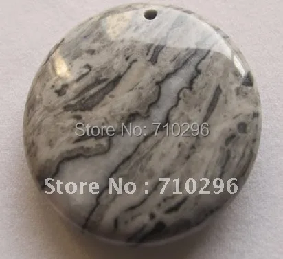 

5 pcs/lot Map Jasper Natural Stone Pendants 35mm Semi stone Charming Pendant for jewelry making
