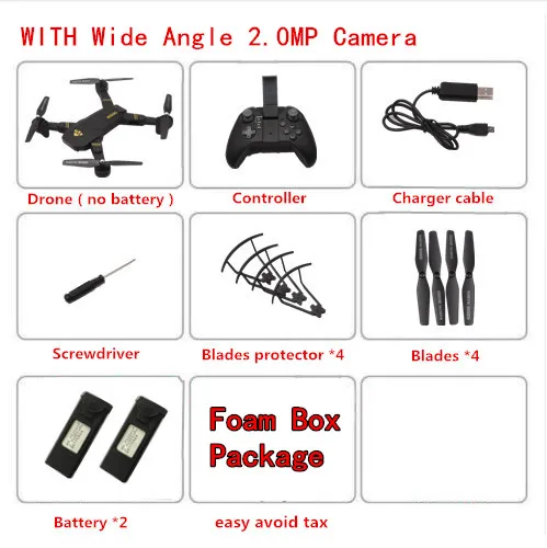 2.0MP Wide Angle VISUO XS809HW Радиоуправляемый Дрон с камерой 0.3MP или 2MP wifi FPV Режим высокой фиксации квадрокопте складное RC зарядное устройство для квадрокоптера игрушки - Цвет: 2.0MP Wide Angle
