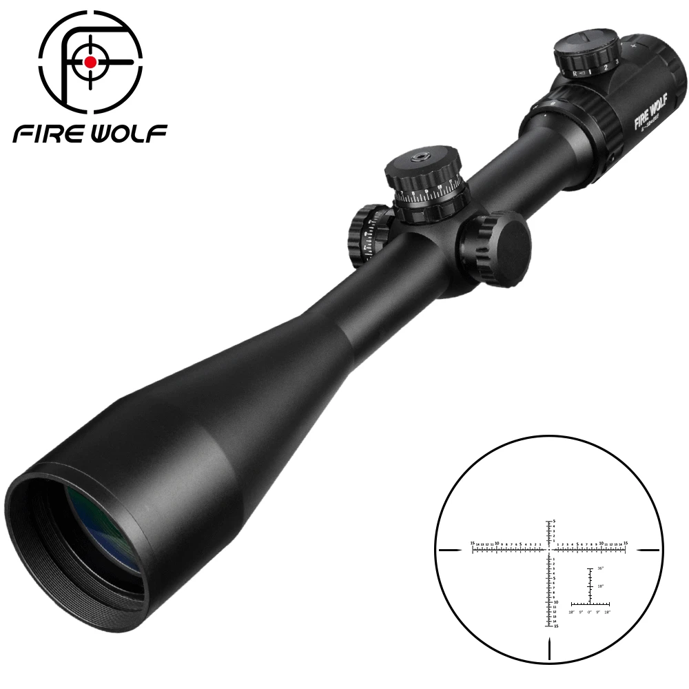 Cheap Tactical 8 32X56E Air Rifle Optics Red Dot Green Sniper Scope Compact Riflescopes Hunting Scopes With 20mm 11mm Rail Mounts