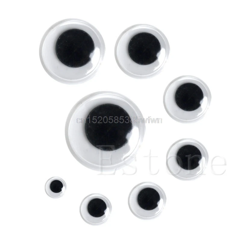Горячая новинка 700 шт 7 размеров Сделай Сам круглый самоклеющийся Wiggly Googly Eyes для