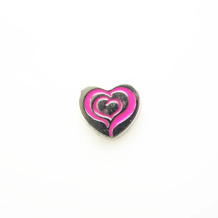 

New 50pcs/lot flower heart floating charms living glass memory floating pendant locket for diy jewelry