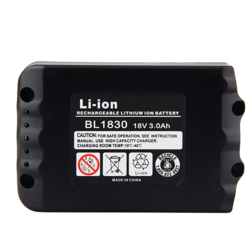 Высококачественный 3 шт. Совершенно новый литий-ионный аккумулятор 3000 мАч 18 вольт