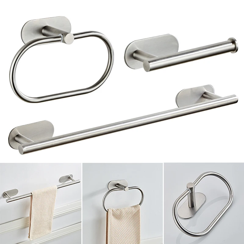 ПОЛОТЕНЦЕДЕРЖАТЕЛЬ для ванной набор Органайзер держатель Серебряный отель из