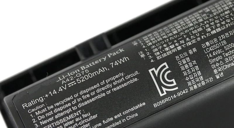 Оригинальный качественный Новый аккумулятор для ноутбука 14 4 В 5200 мАч