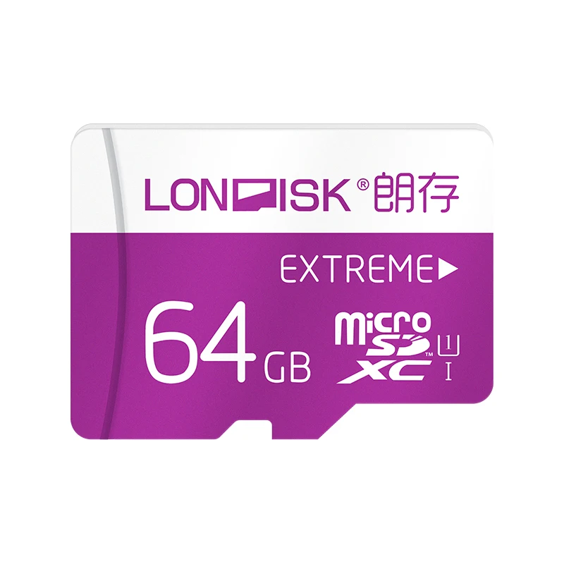 Карты памяти LONDISK 64 GB UHS-I (U1)/UHS-I (U3)/класс 10 (C10) microSDXC/TF/флэш-карта для телефона