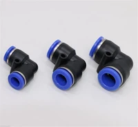 20pcs tube od 4mm 16mm plastic elbow 90 degree push in fittings pneumatic connectors for air tube water hose