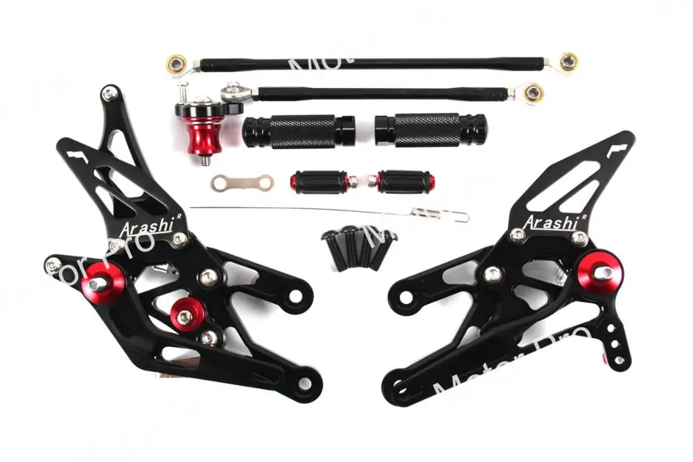 1.0 Black Регулируемые подножки для Honda CBR1000RR 2004-2007 аксессуары для мотоциклов Peg Rearsets педаль CBR 1000 RR CBR1000 1000RR - Цвет: 1.0 Black