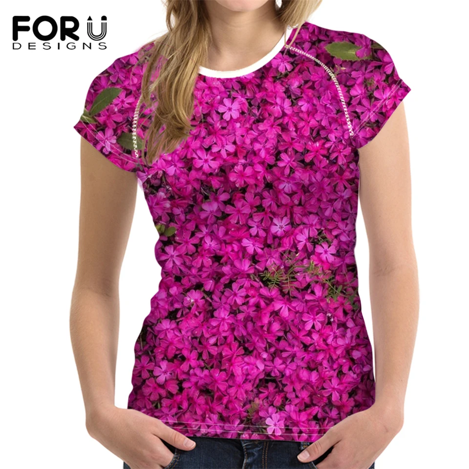 Модные женские футболки FORUDESIGNS крутые дышащие с коротким рукавом и красивым