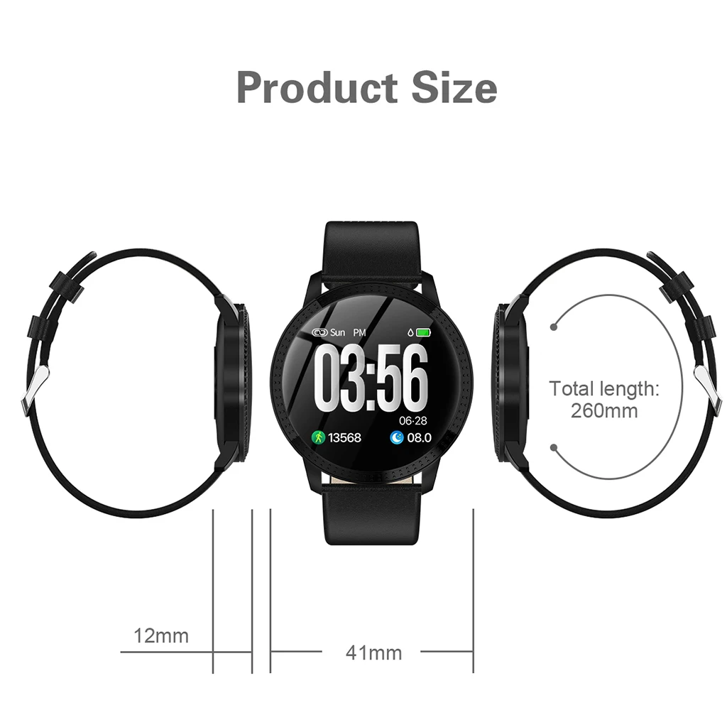 CF18 Smart Watch IP67 waterproof Color Screen Blood Pressure Heart Rate Monitor men women Smartwatch for Samsung Xiaomi Huawei