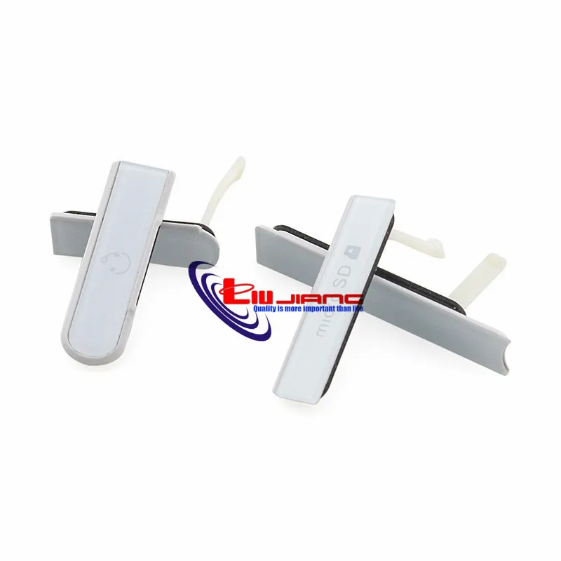 White Корпус для sony Z L36h L36 C6602 C6603 Micro SD Earpone Jack sim-карта порт слот usb зарядный порт Пылезащитная Заглушка Крышка - Цвет: White