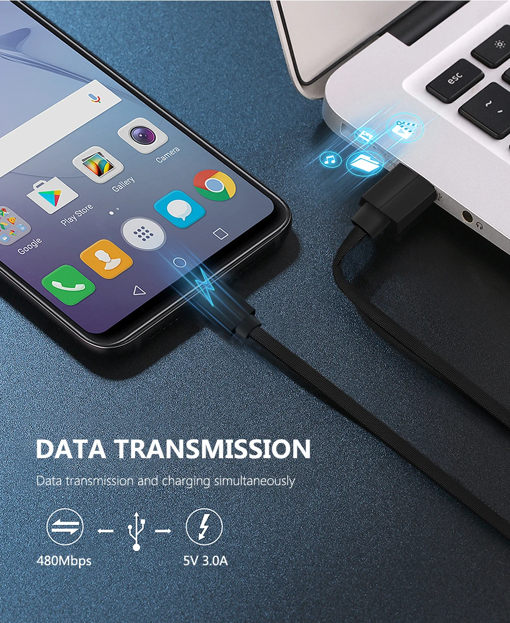 Кабель usb type-C для быстрой зарядки, 3 А, Микропровод для samsung, Xiaomi, huawei, кабель для синхронизации данных, кабель для быстрой зарядки мобильных телефонов