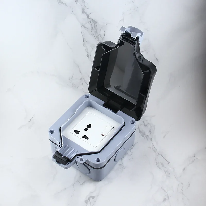 IP66 Открытый Всепогодный ящик для розетки водонепроницаемый защищен от брызг воды