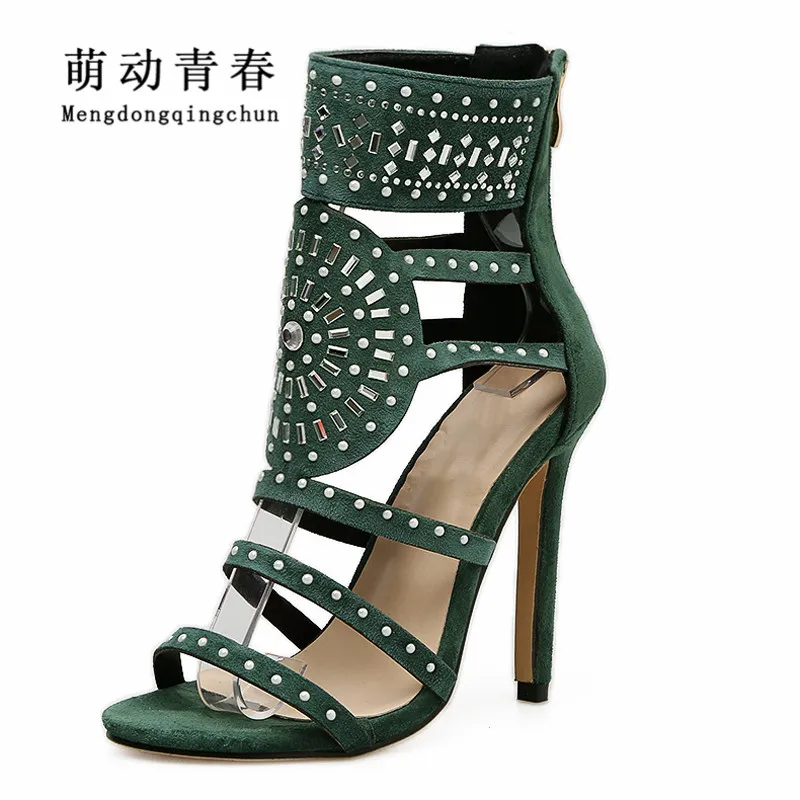 Новые женские туфли лодочки на весну модные из флока шпильках с открытым носком и