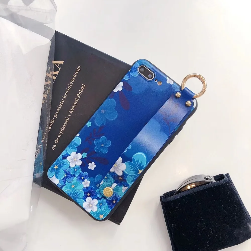 VIVIAUG Лидер продаж Мода цветок Смарт Чехлы для coque iphone х чехол 6s 7 8 плюс крышка