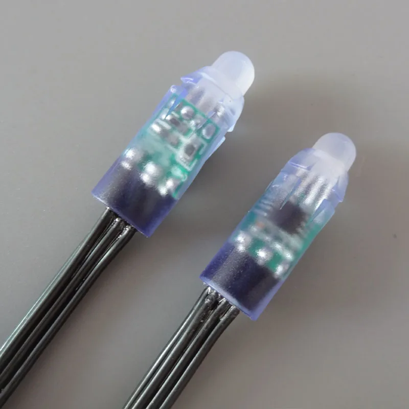 WS2811 светодиодный Пиксели модуль RGB 12 мм Строка Светодиодный свет 5 В IP68