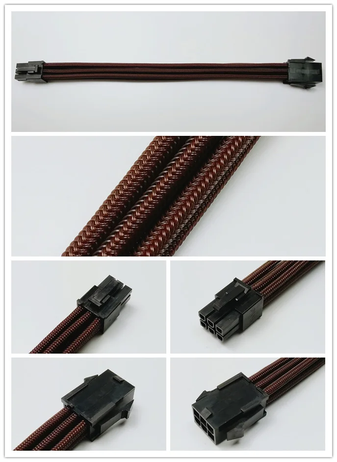 WinfMOD PCI E 6PIN Мама папа 18AWG PSU удлинитель/кабель с