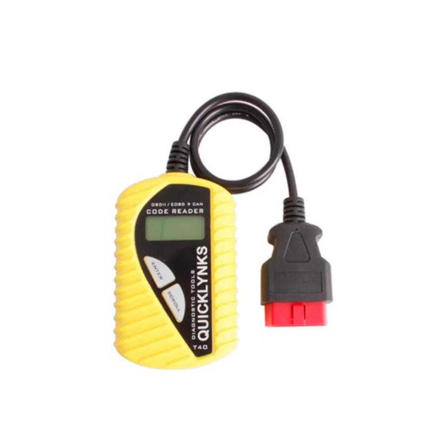 Новое поступление T40 сканер QUICKLYNKS Многоязычный CAN OBDII считыватель кодов