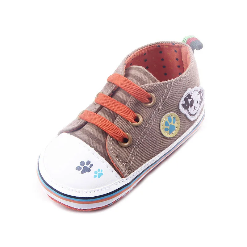 Весна и осень Новый новорожденных Холст малыш Обувь мягкая подошва для первых
