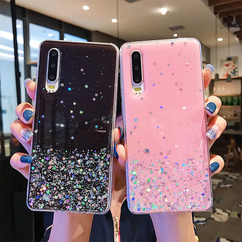 Силиконовый Блестящий со стразами и пайетками чехол для Xiaomi mi 9T Pro mi 6 6X A2 Прозрачный чехол для красного mi K20 Pro Чехол для телефона