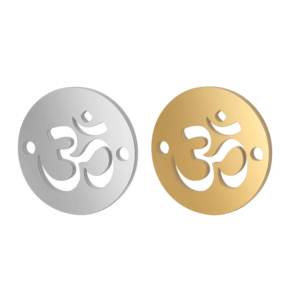 

10 шт./лот, ажурные соединители из нержавеющей стали для самостоятельного изготовления браслетов, ожерелий, 12 мм