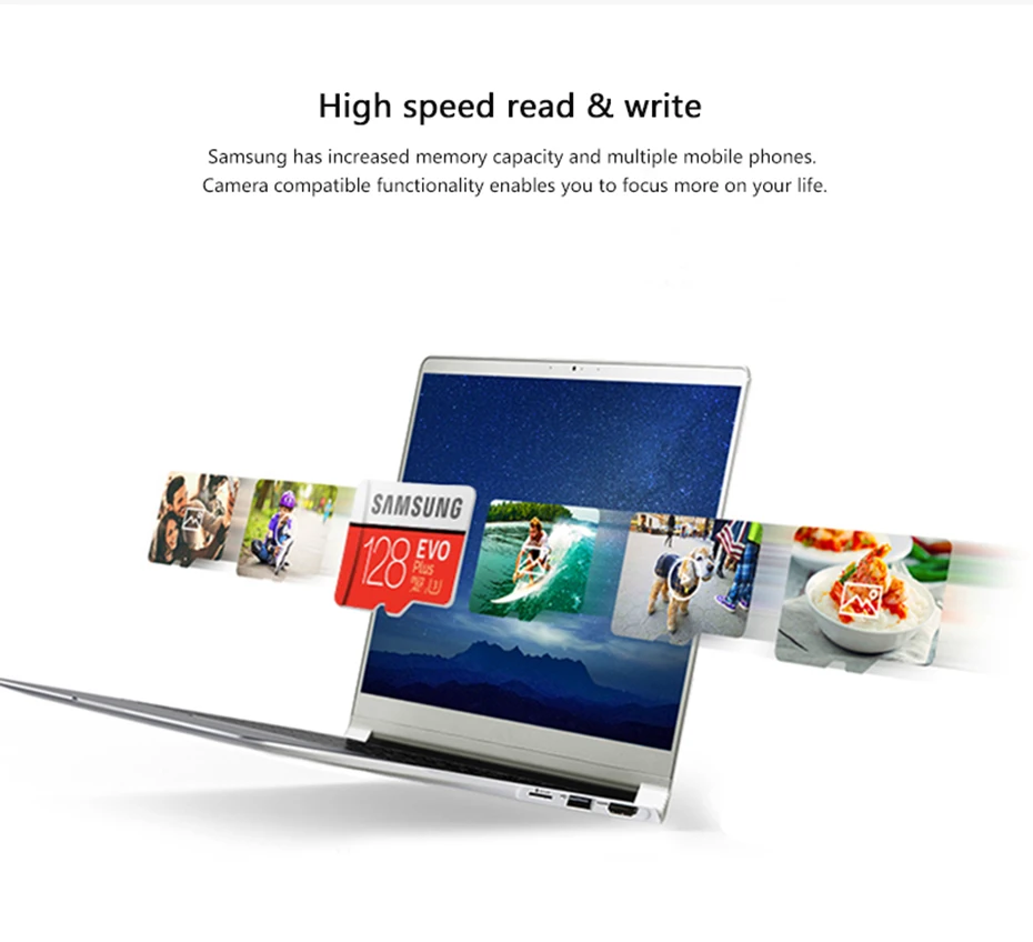 SAMSUNG EVO+ карта памяти 128 Гб micro sd карта 32G 64G 256 ГБ до 95MBS/класс 10 SDHC SDXC U1 U3 TF карта для смартфона