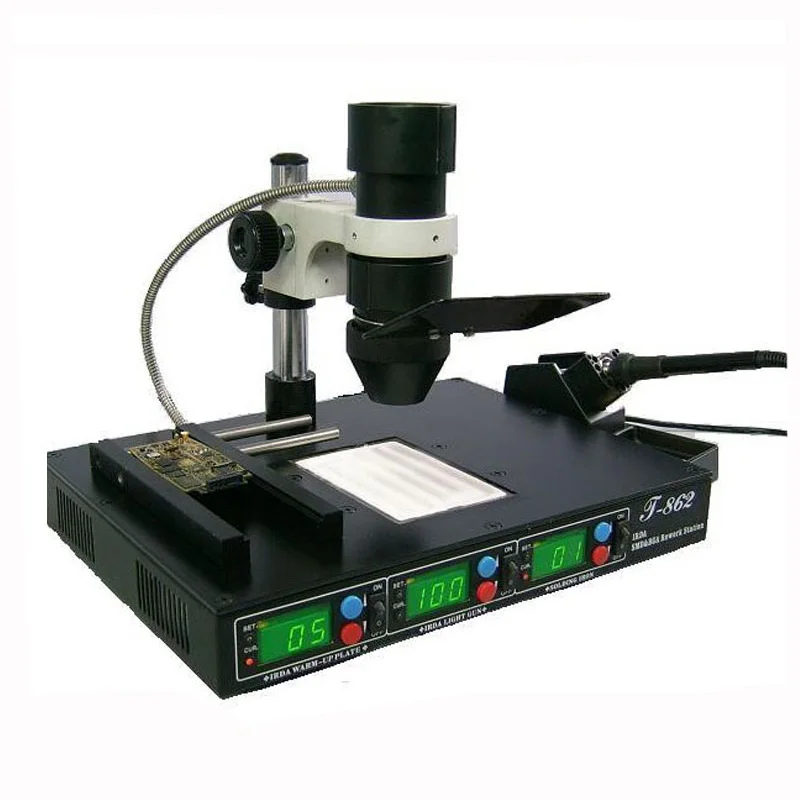 220 В 110 PUHUI T 862 паяльная станция BGA T862 инфракрасная SMT SMD IRDA сварочная машина