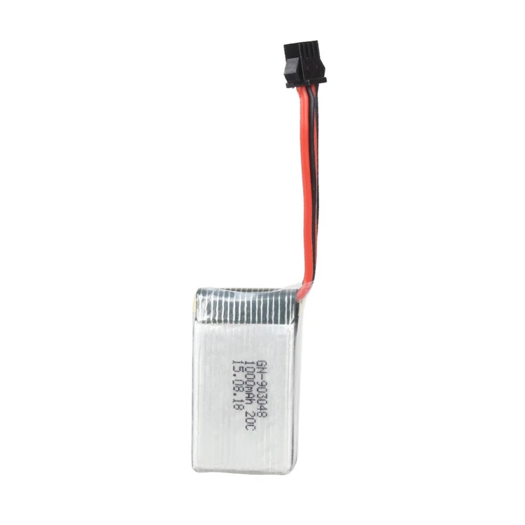 1 шт. Rc Lipo батарея 7 4 В 1000 мАч 20C 2S Li-Po SM вилка для Udi U818S U842 RC вертолет Квадрокоптер |