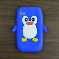 Для Samsung Galaxy S i9000 9000/I9001 Plus чехол милый мультфильм 3D Пингвин кремния Мягкий Назад