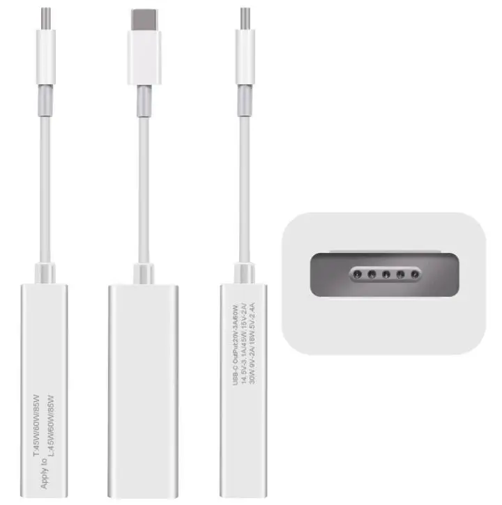 Сменный кабель для Macbook Magsafe 2 к магнитному разъему Type-C от старого типа 45 Вт 60 85 до