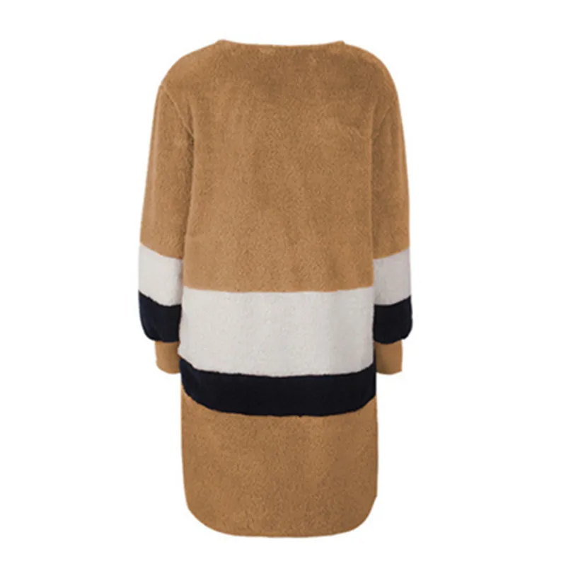 

New Fleece Sweater Women Cardigan Female Warm Cotton Sexy Casual Long Sleeve Plush Fur Warm Short Jacket Cardigan Fashion Coat