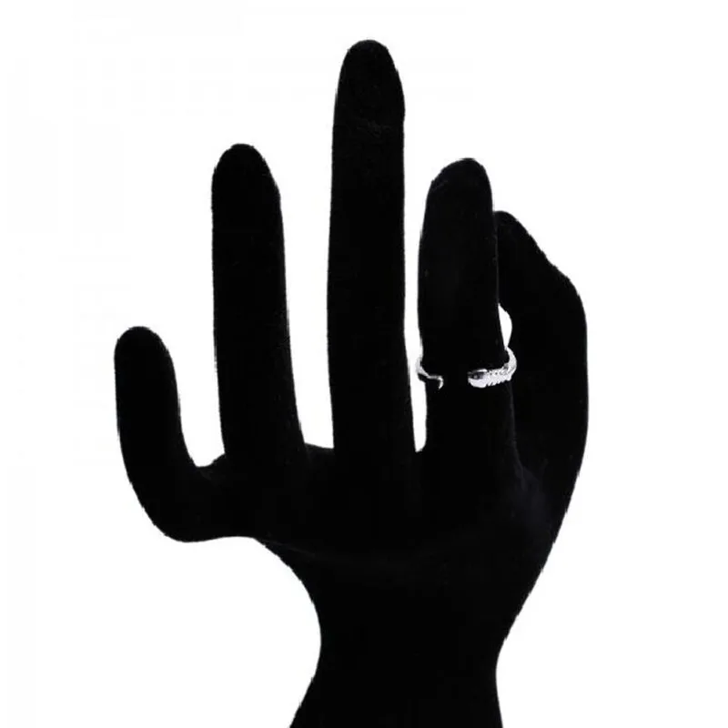 Лаконичные женские босоножки в форме кольца покрытые серебром с 5 видов стилей