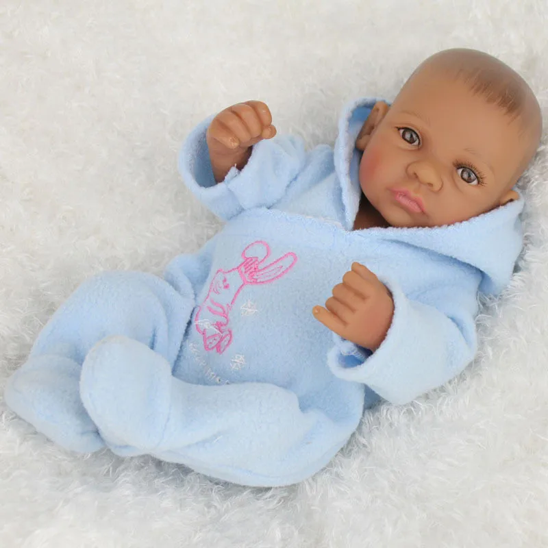 28 см NPKDOLLBlack Детские куклы для мальчиков, полностью Силиконовые черные куклы Boneca Bebe Reborn baby Play House, игрушки для детей, подарок на день рождения, Brinquedo