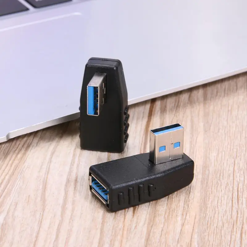 USB 3.0 локтевой Кабель адаптер удлинитель штекер гнездо 90 градусов компьютерные