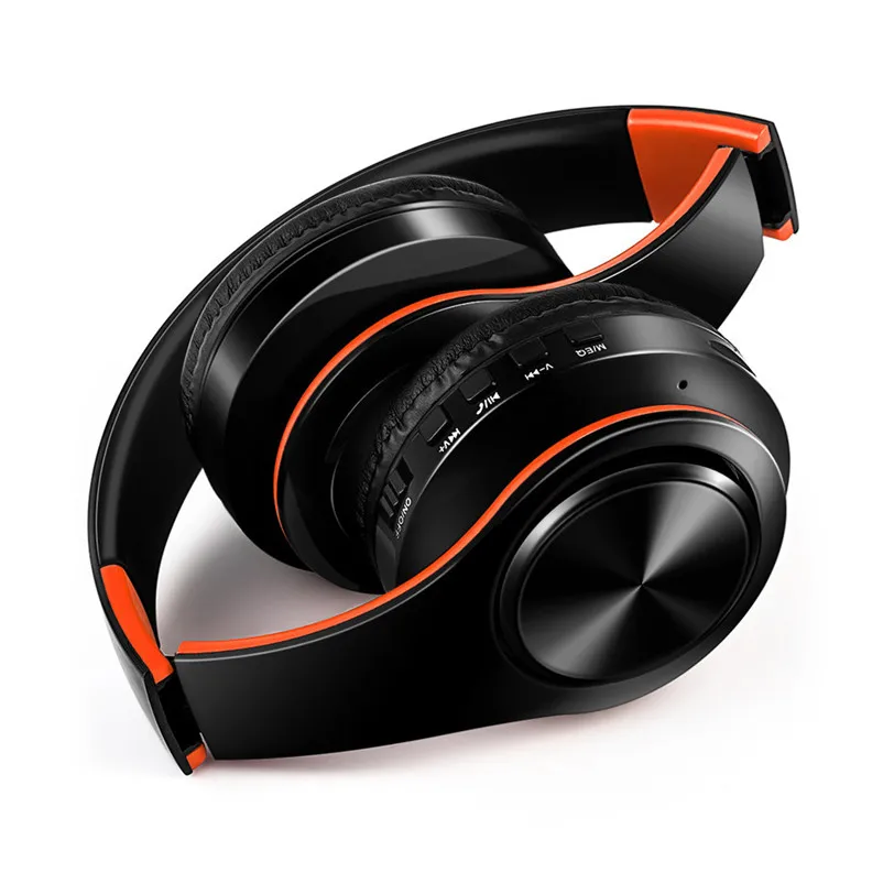 As shown Bluetooth наушники на ухо Hi-Fi стерео Беспроводная гарнитура с микрофоном Поддержка SD/TF карты Bluetooth fone de ouvido Aug11 - Цвет: As shown