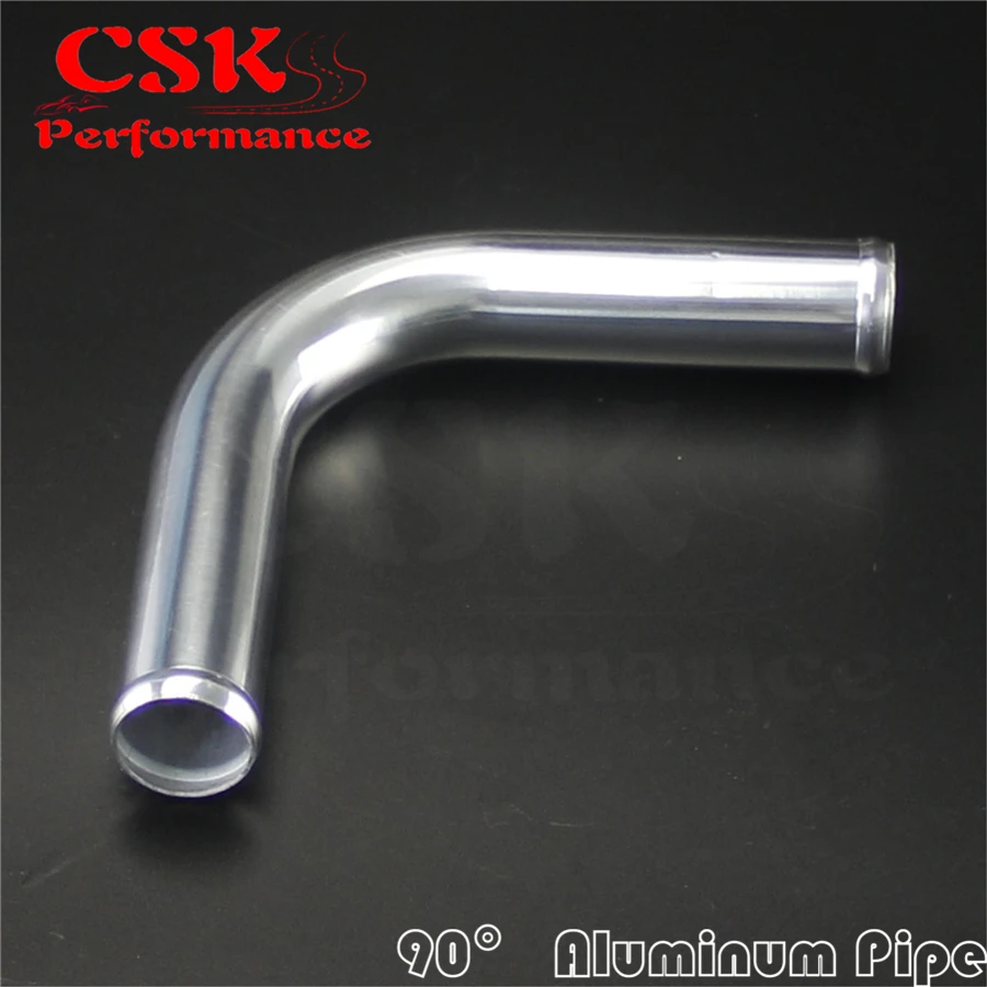 

90 Degree 35mm 1.38" inch Aluminum Intercooler Intake Pipe Piping Tube hose