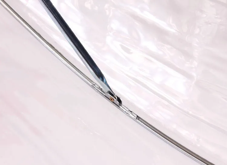 

[ Fly Eagle ]Transparent Clear Automatic Rain Umbrella Parasol For Wedding Party Favor hot Blue X300pcs