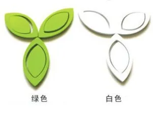 Наклейки на стену с лепестками и листьями модные наклейки тиснением настенные