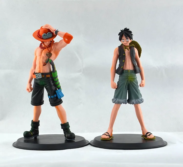 MCR NEW Anime One Piece 16cm 2pcs/set 2 Years Later Luffy VS Ace with Box PVC Action Figure Toys Dolls | Игрушки и хобби