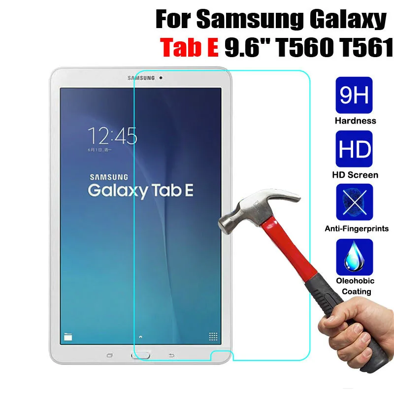 Закаленное стекло для Samsung Galaxy Tab E 9 6 дюйма 2 шт. | Компьютеры и офис