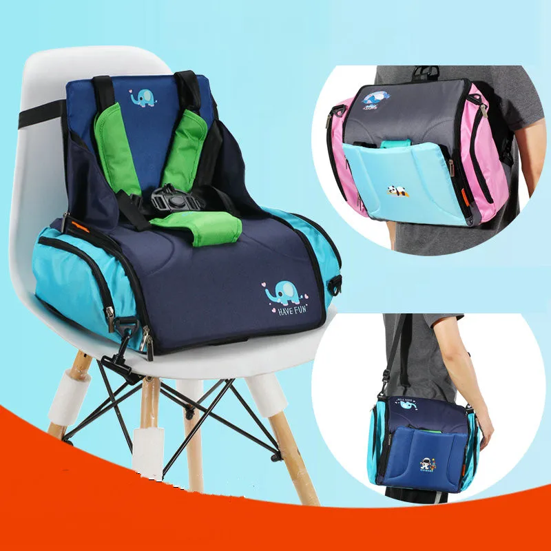 저렴한 울트라 휴대용 접이식 아기 의자, 식사 의자 엄마 가방, 다기능 가방 많은 포켓 패션 아기 의자