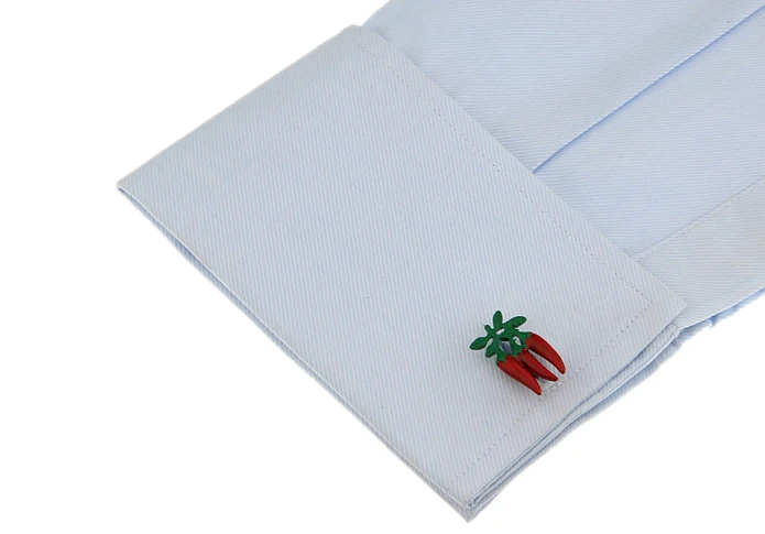 Запонки iGame Chilli качественный латунный материал красный цвет новый дизайн Capsicum